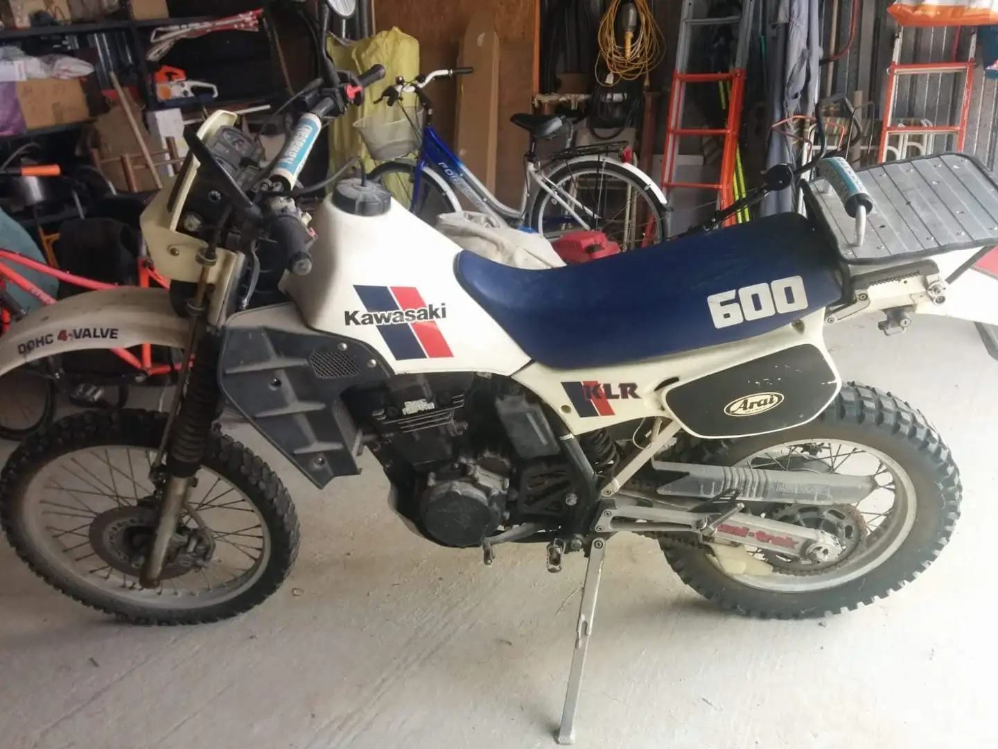 Kawasaki KLR 600 cross/enduro Blanco - 1