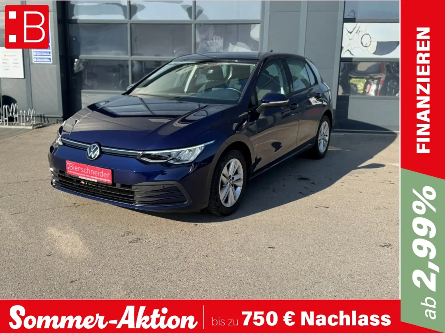 Volkswagen Golf 8 1.5 TSI Life LED NAVI 16 DIG.COCKPIT PDC Modrá - 1