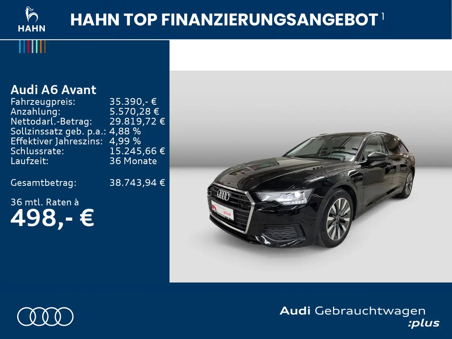 Audi A6 50TFSIe quattro S-trc AHK Pano CAM ACC Noir - 2