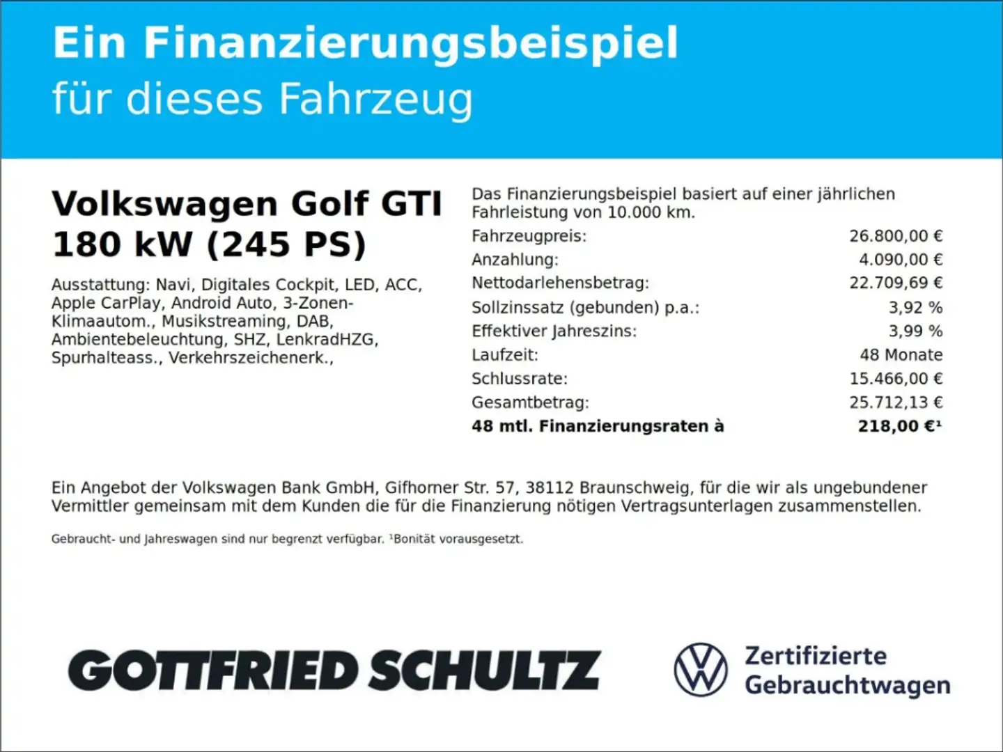 Volkswagen Golf GTI VIII DSG NAVI SITZHEIZUNG EINPARKHILFE LED ACC Weiß - 2