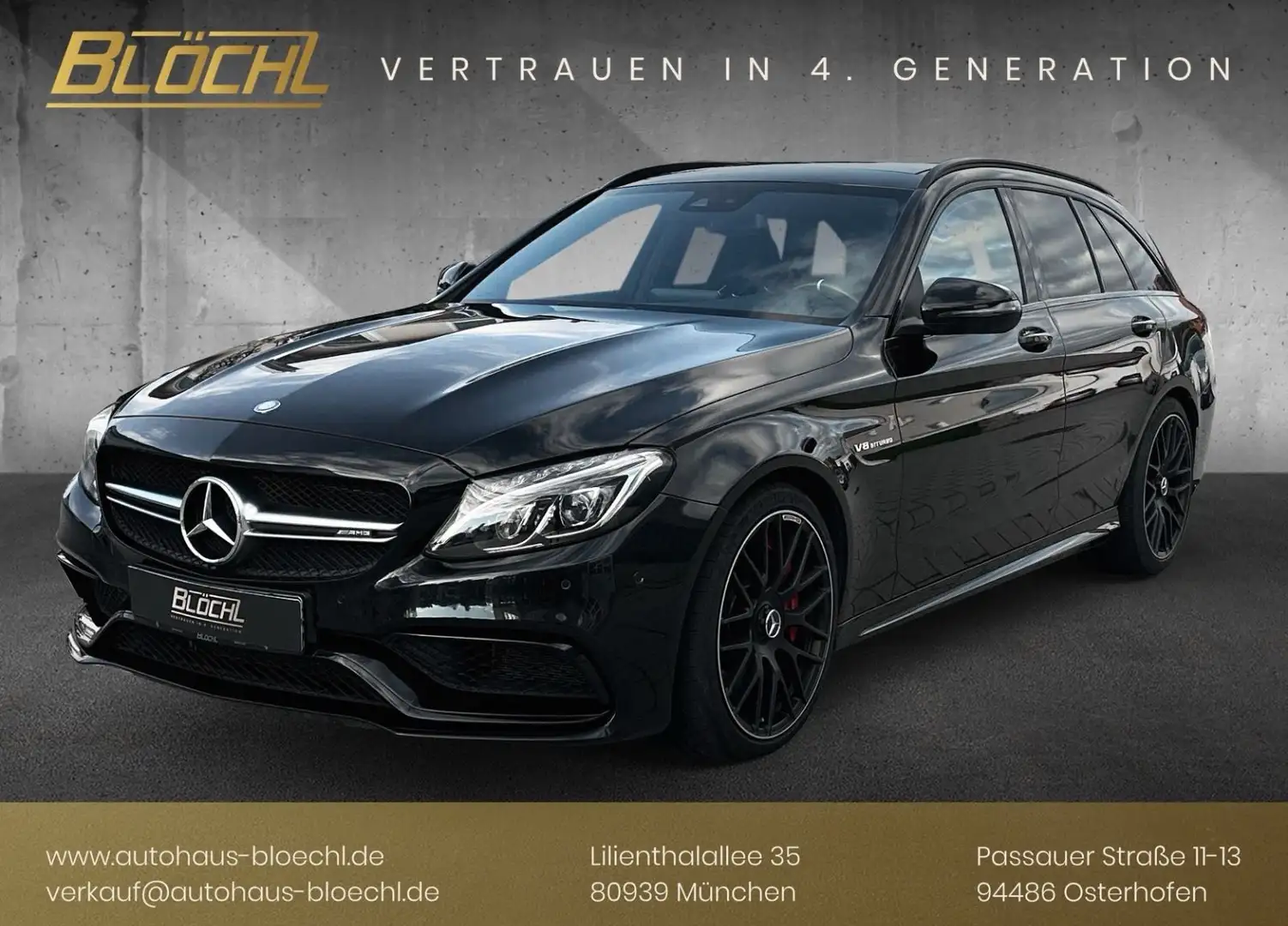 Mercedes-Benz C 63 AMG C63 S AMG T*Perf-AGA &-Sitze*AHK*Pano*Ambient Schwarz - 1