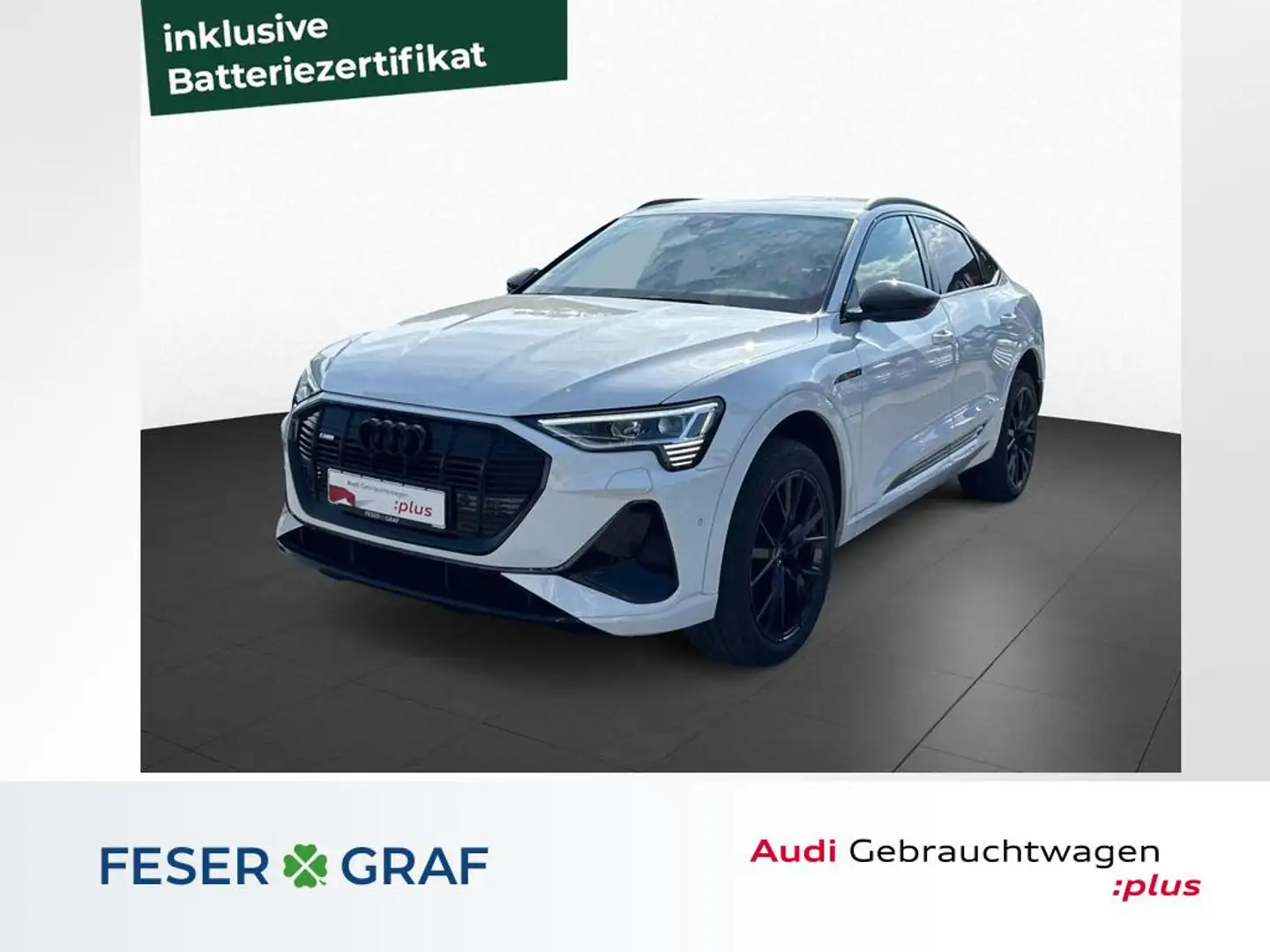 Audi e-tron Sportback S line qu. ACC+B&O+LED+KAMERA Weiß - 1