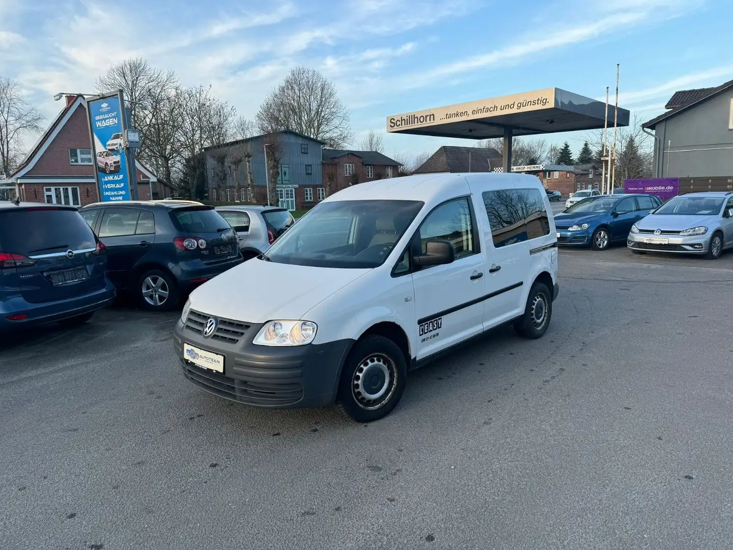 Volkswagen Caddy Kasten 1,9TDI TÜV+SERVICE NEU/KLIMA Weiß - 1