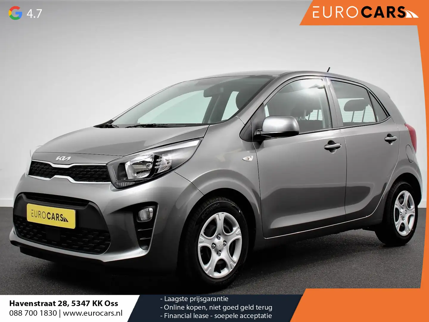 Kia Picanto 1.0 DPi Automaat ComfortLine | Airco | Cruise Cont Grijs - 1