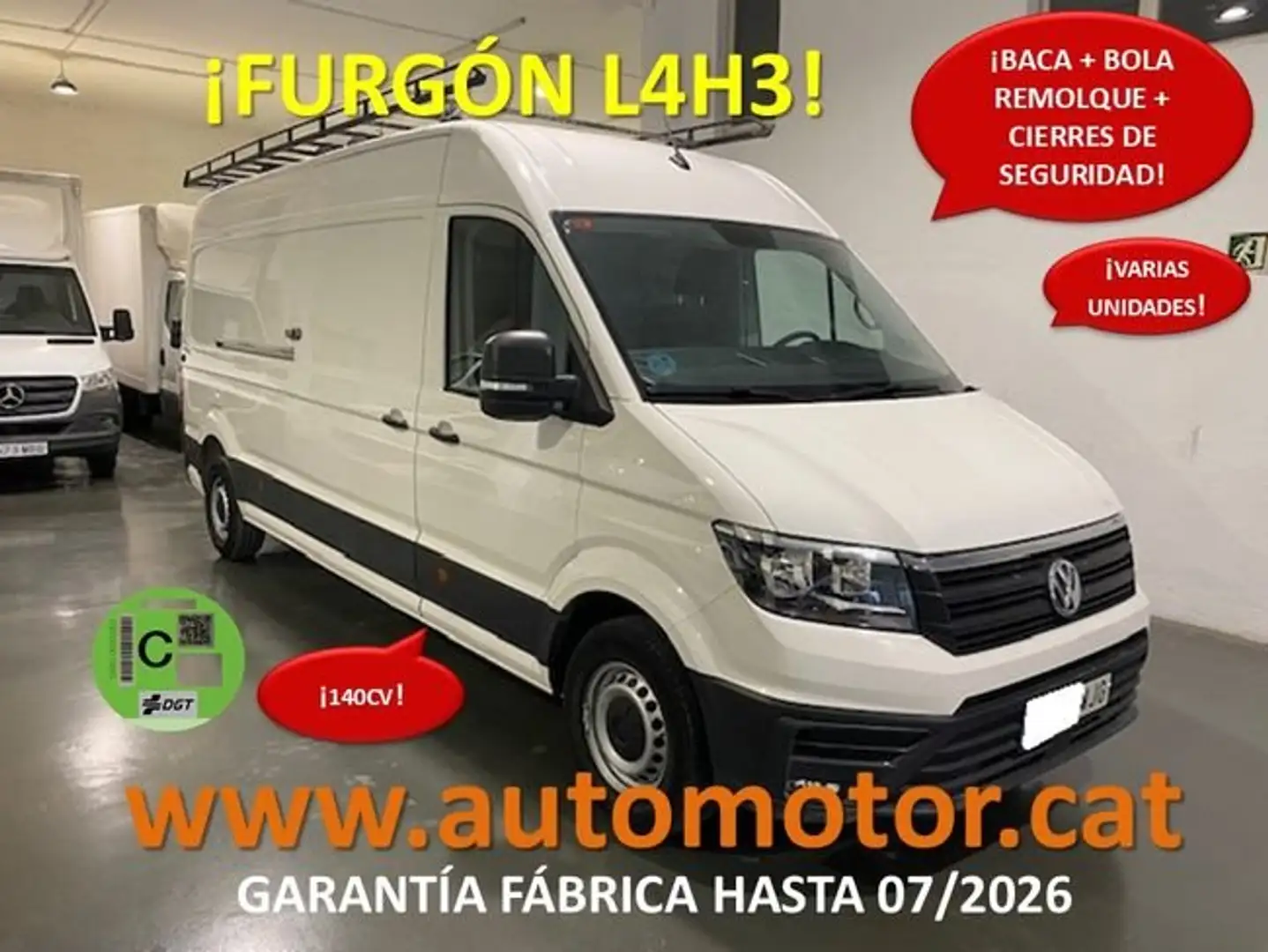 Volkswagen Crafter 35 Furgon BL TA L4H3 2.0TDI 103kW 140CV Blanco - 1