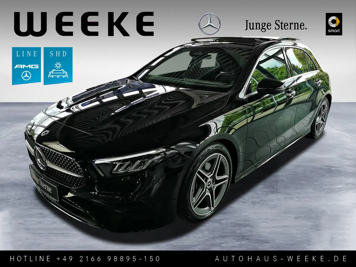 Mercedes-Benz A 200 d AMG ADVANCED PLUS+PANORAMA-SD+VK-ASS+SMA Schwarz - 1
