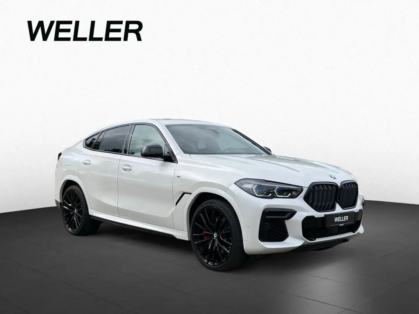 BMW X6 M 50i SkyLo IcGlow DAPro 360° StdHz KomfSi 22" Alb - 2