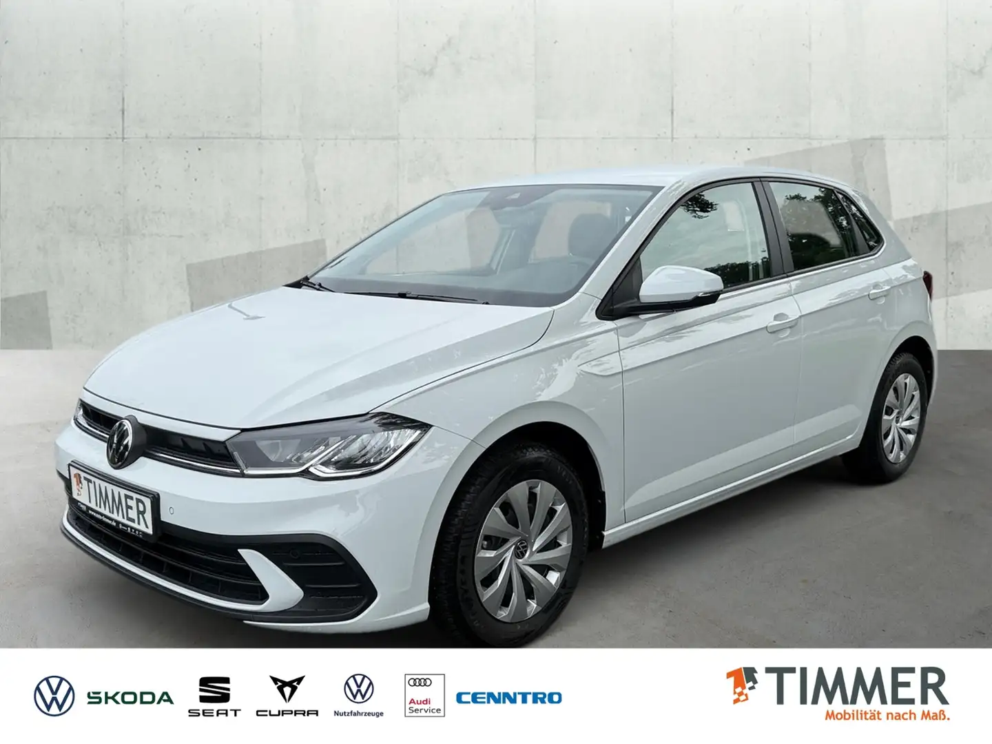 Volkswagen Polo 1.0 *NUR 887KM *LED *VIRTUAL *KLIMA *ALLWETTER * Weiß - 1