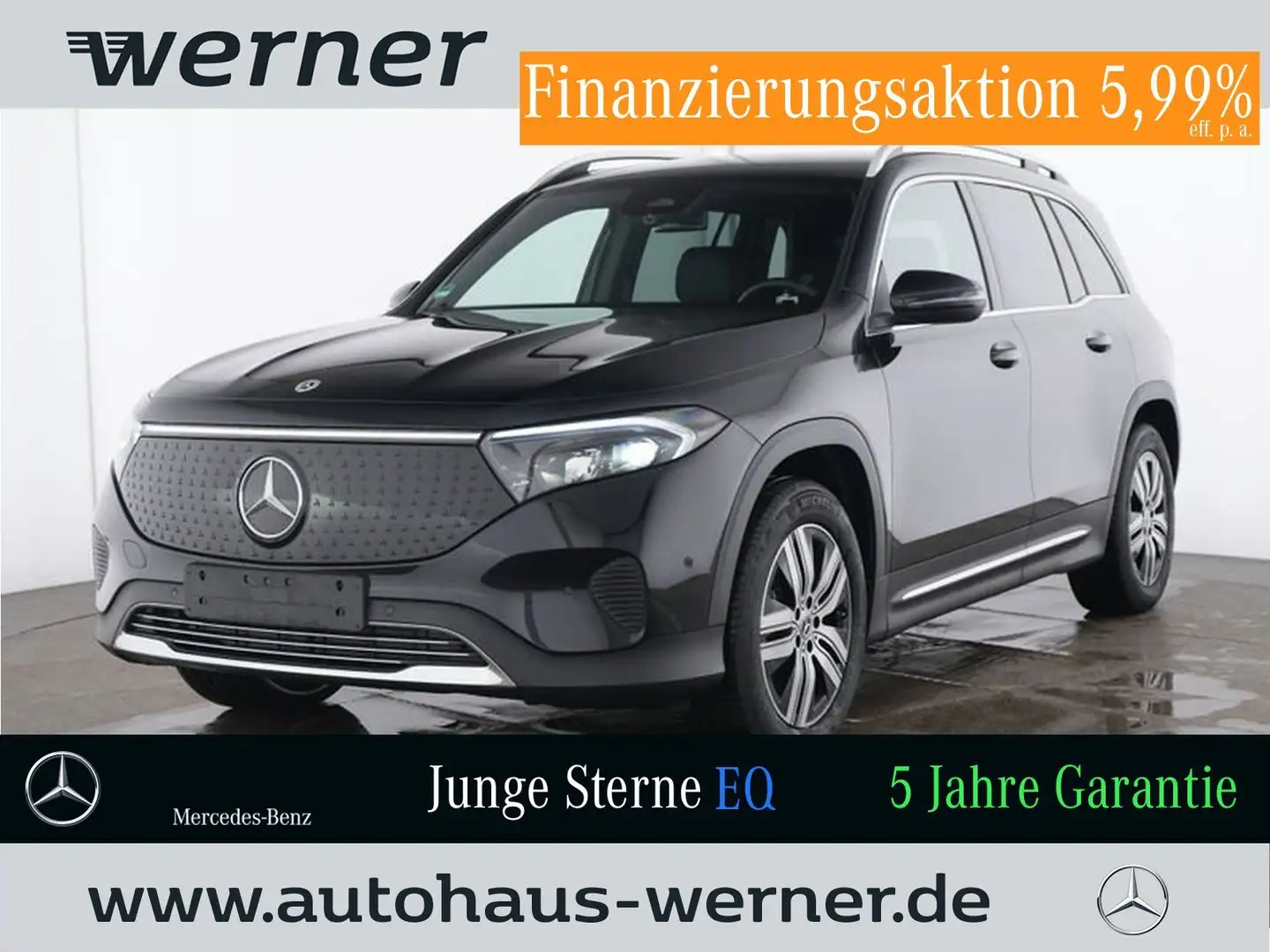 Mercedes-Benz EQB 300 4M PROG-ADV FAP KAMERA VZA AMBIENTE WDGS Schwarz - 1