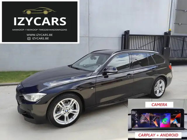 BMW 318 dA M-PACK,CARPLAY,CAMERA,XENON/LED,M-STUUR,AUTOMAAT,LEDER,EL. KOFFER,CRUISE,BLUETH,ALU 18",ZETELVERWARMING,AIRCO
