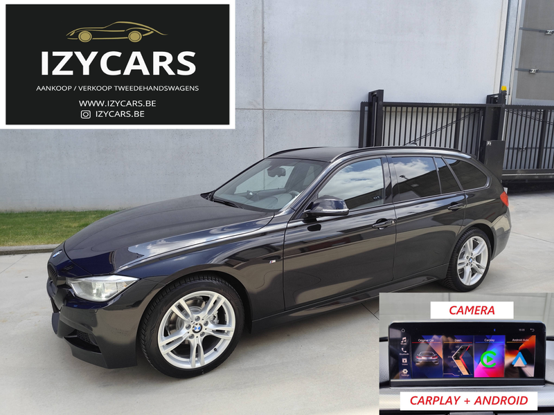 BMW 318 dA M-PACK,CARPLAY,CAMERA,XENON/LED,M-STUUR,AUTOMAAT,LEDER,EL. KOFFER,CRUISE,BLUETH,ALU 18",ZETELVERWARMING,AIRCO