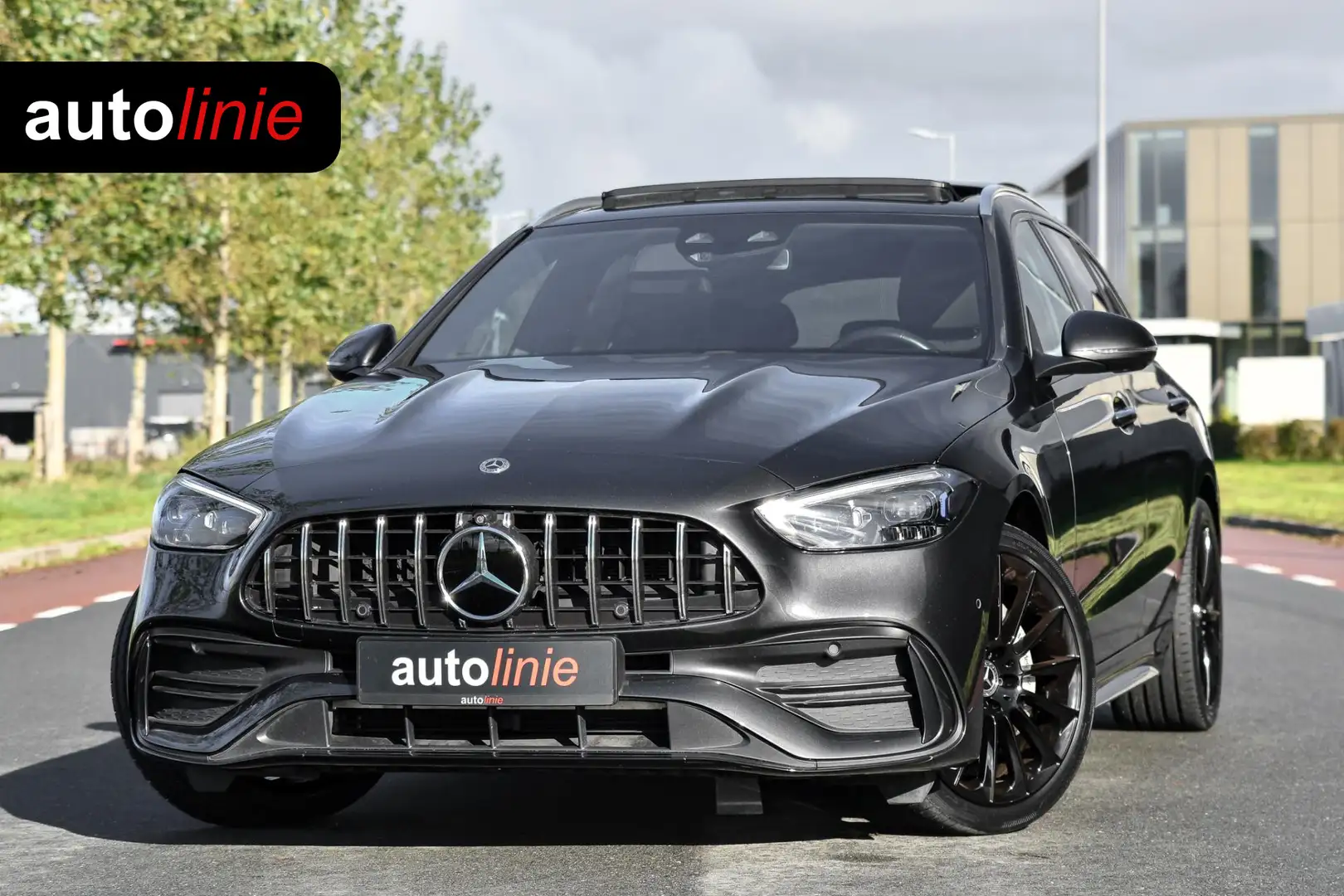 Mercedes-Benz C 300 Estate e AMG Premium Plus. Pano, Memory, Distro+, Grijs - 1