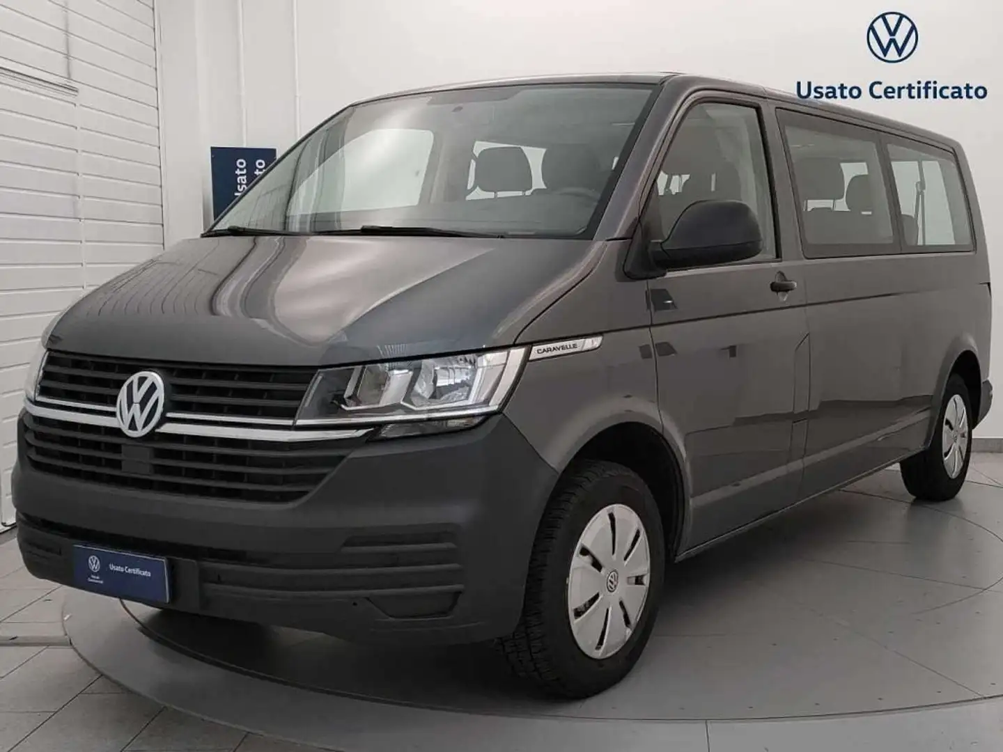Volkswagen T6 Caravelle T6.1  2.0 TDI 110CV Passo Lungo Trendline 9 POSTI Grigio - 1