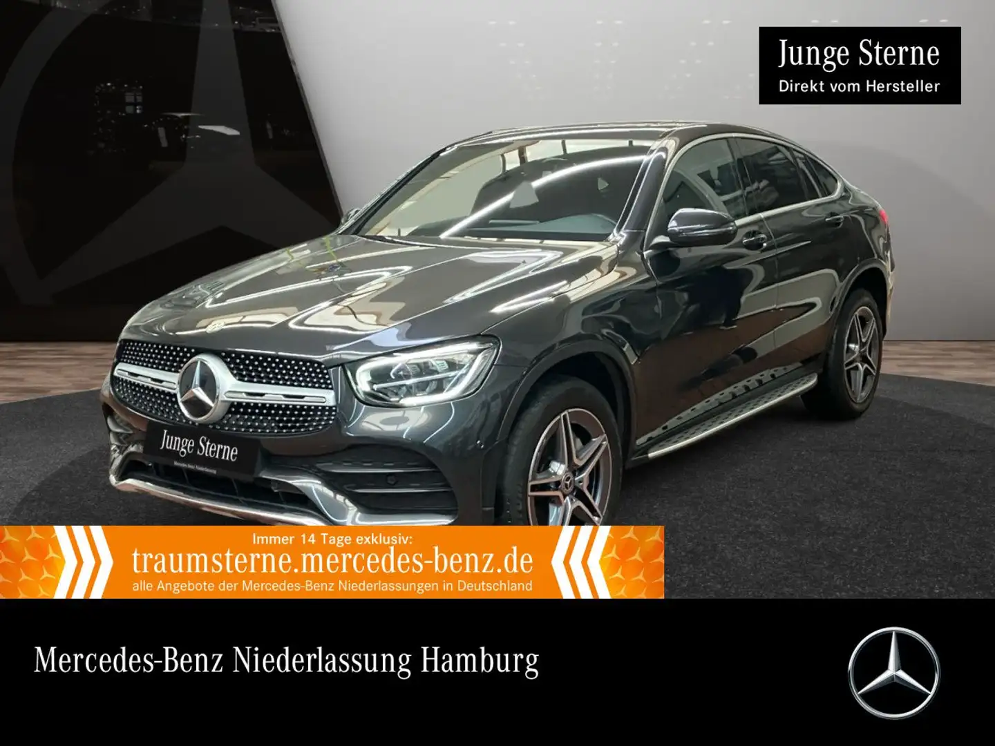 Mercedes-Benz GLC 300 e Coupé 4M AMG+LED+KAMERA+KEYLESS+9G Grau - 1