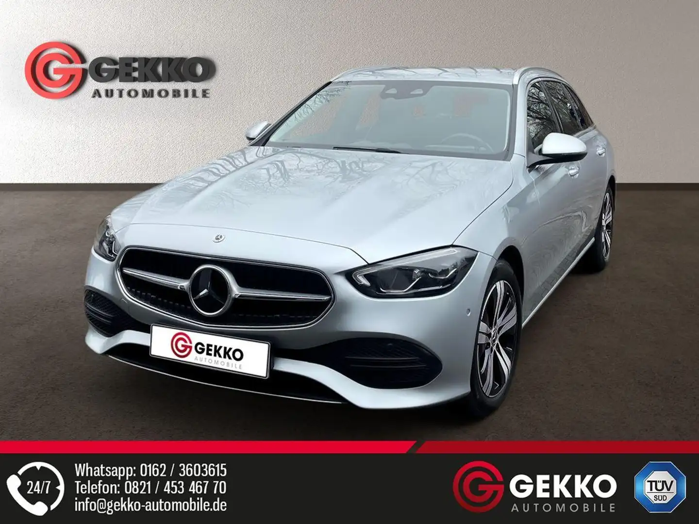 Mercedes-Benz C 220 Business D +KAMERA+KESSY+LED+Metallic+SZH+ Argintiu - 1