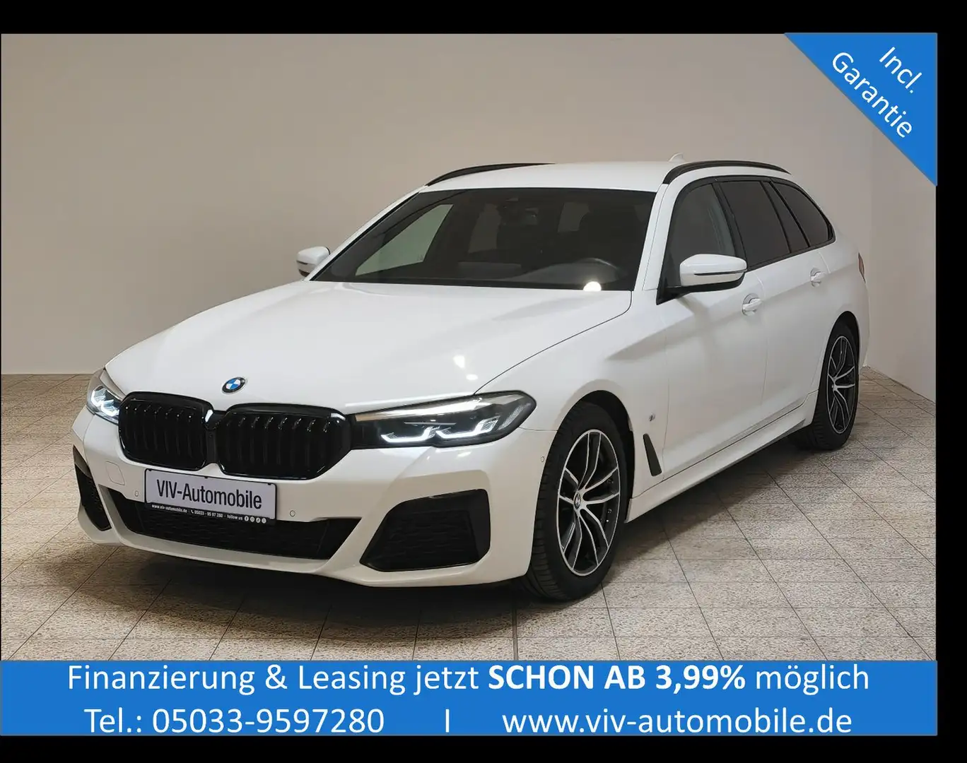 BMW 520 d Touring M Sport M Paket *1.Hand*LiveCockpit Weiß - 1