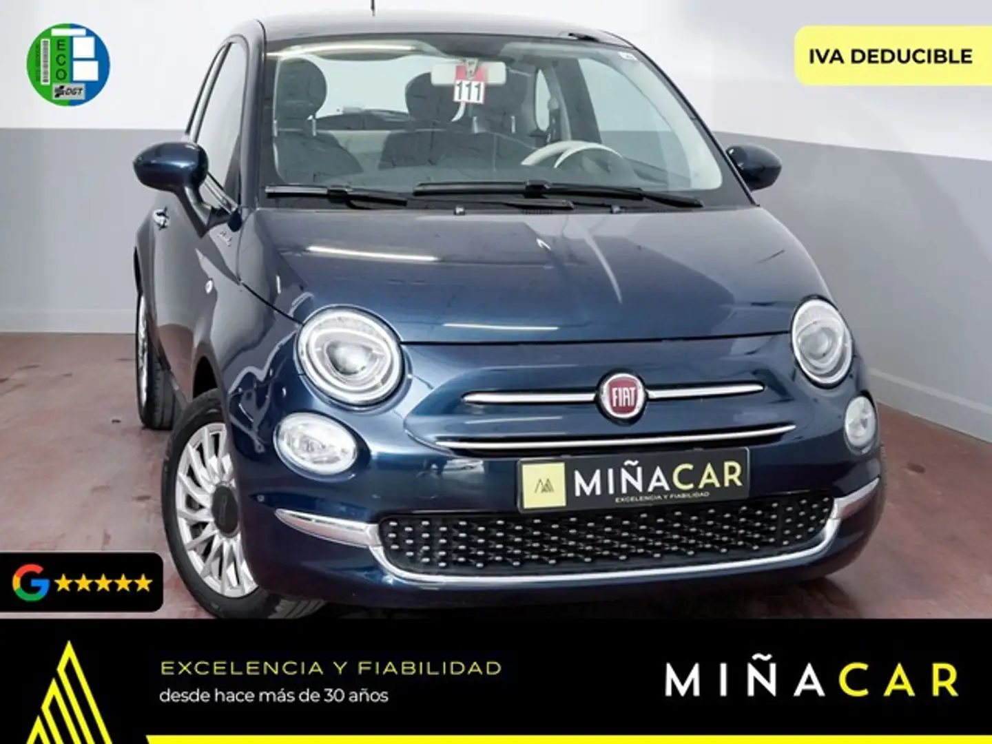 Fiat 500 1.0 Hybrid Dolcevita 52kW Bleu - 1
