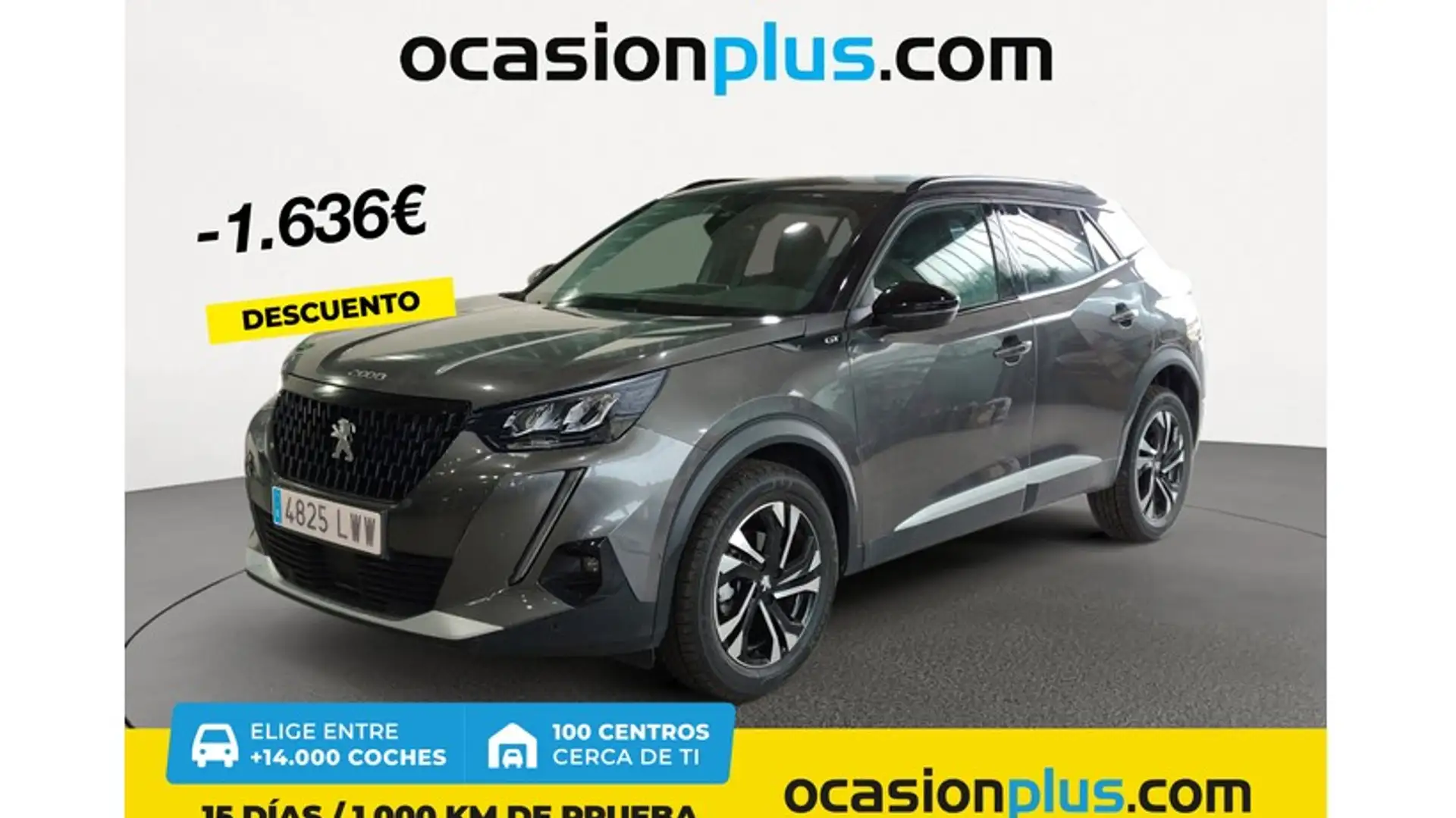 Peugeot 2008 1.2 PureTech S&S GT EAT8 130 Gris - 1