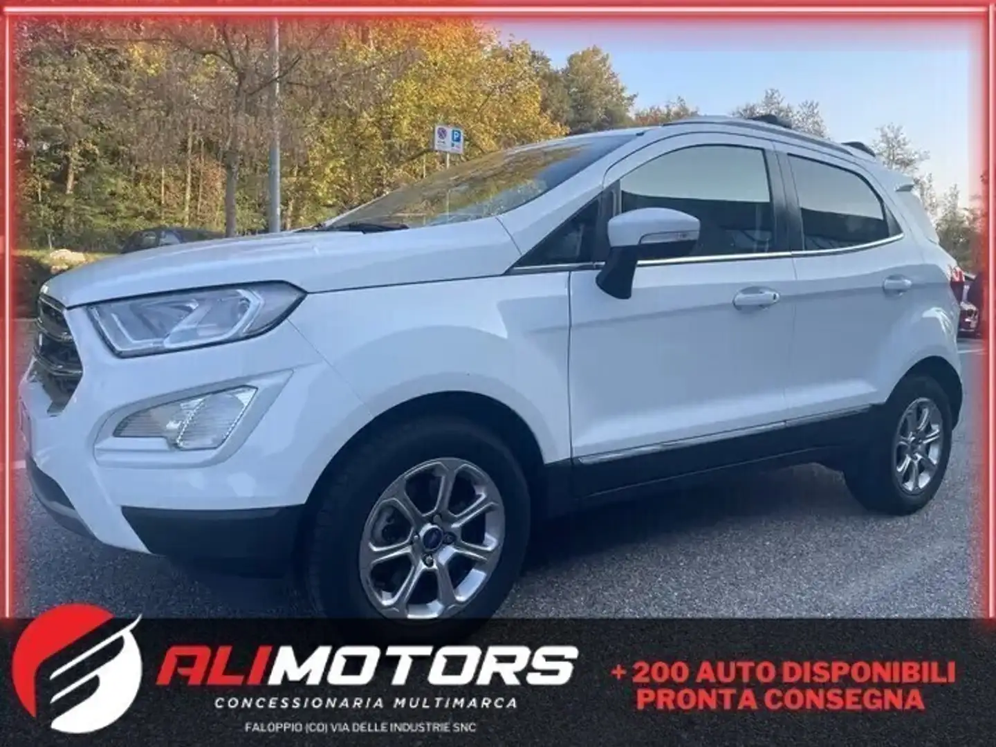 Ford EcoSport 1.0 EcoBoost 125 CV*Tetto*Navi*Cerchi*Neopatentati Weiß - 1