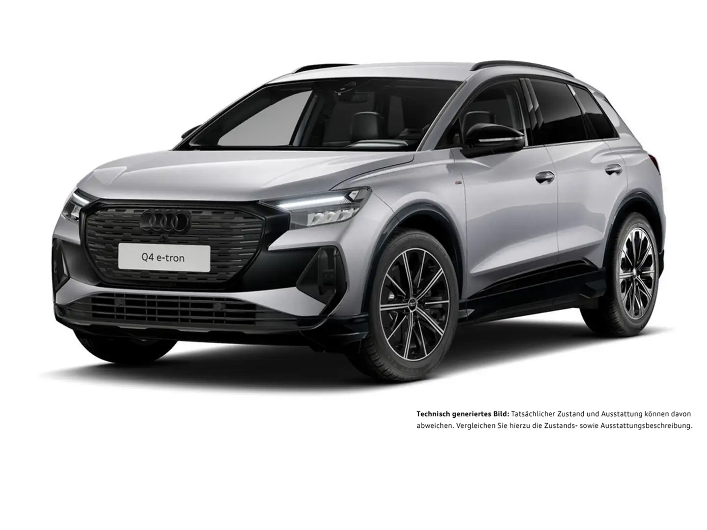 Audi Q4 e-tron 45 S LINE BLACKPACK CAM NAVI+ AHK LM20 Silber - 2