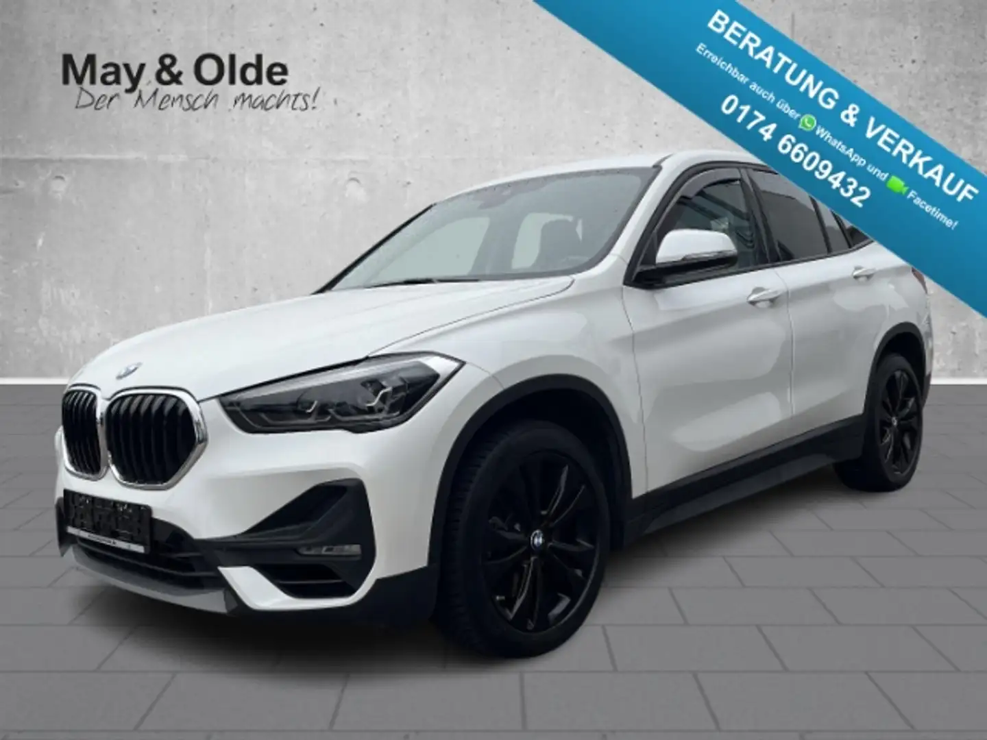 BMW X1 20i sDrive Aut. Advantage LED Navi AHK PDC Weiß - 1