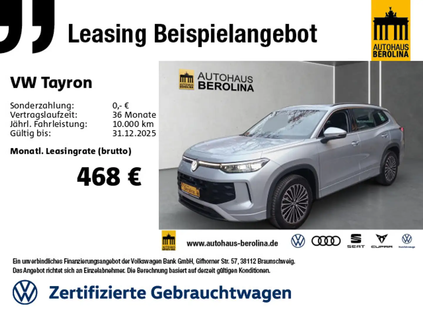 Volkswagen Tayron 1.5 eTSI Life DSG *7-Sitzer*IQ-MATRIX* Argent - 1