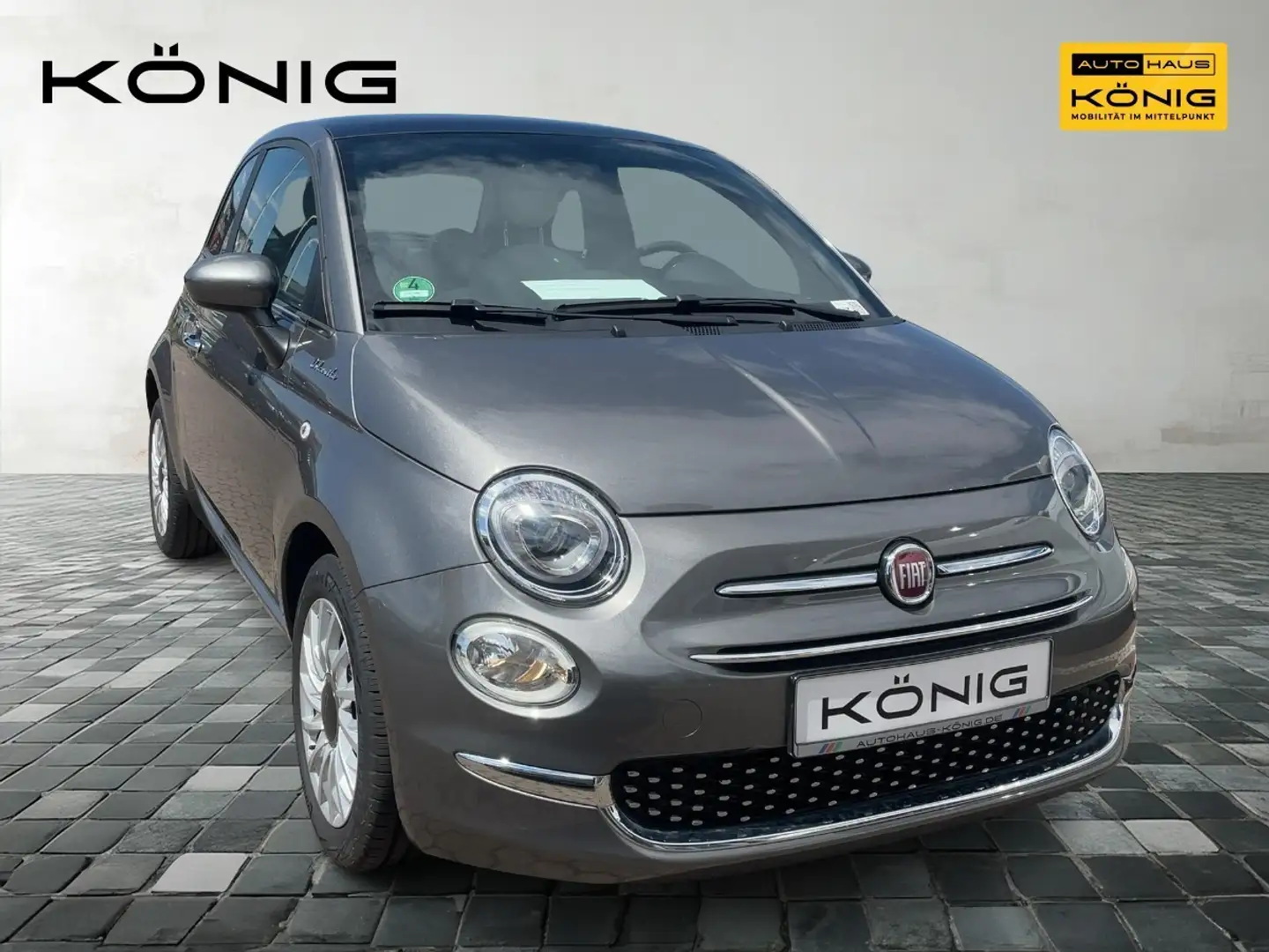 Fiat 500 1.0 DOLCEVITA Klima*Glasdach*CarPlay Grau - 2