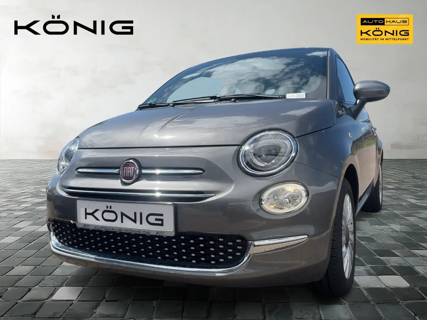 Fiat 500 1.0 DOLCEVITA Klima*Glasdach*CarPlay Grau - 1