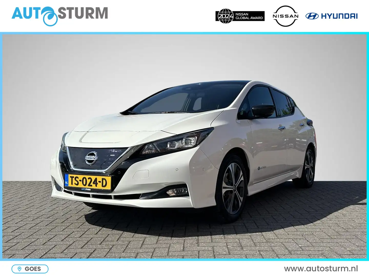 Nissan Leaf Tekna 40 kWh | Trekhaak | Adapt. Cruise Control | Wit - 1
