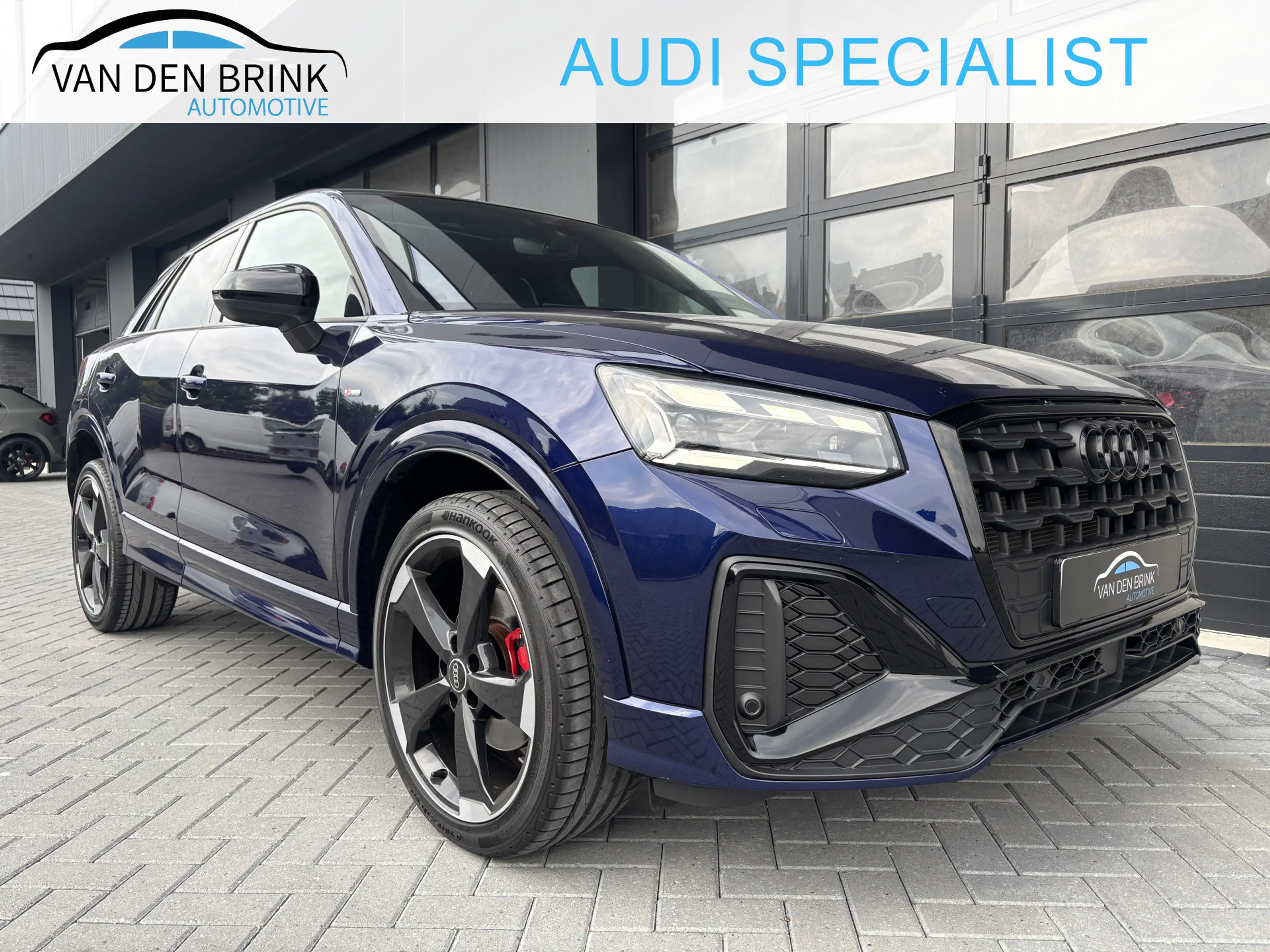 Audi Q2 35 TFSI S-Line Pano Navarra blauw