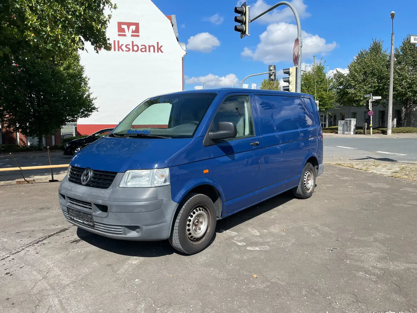 Volkswagen T5 Transporter 2-HAND*KASTEN*AHK*ZAHNRIEMEN NEU*TÜV/AU*01/2026 Blau - 1