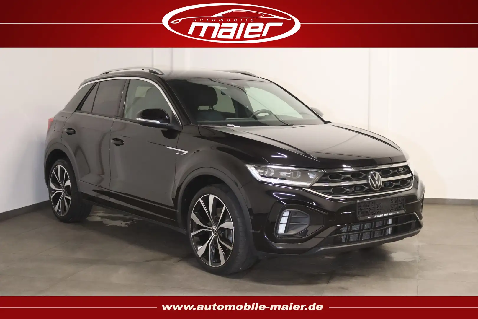 Volkswagen T-Roc 1.5 TSI R-Line Virt.-AHK-LED-KAM-NAV-SHZ- Black - 1