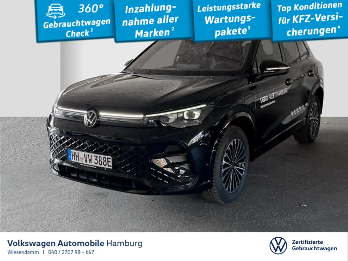 Volkswagen Tiguan R-Line 1.5 TSI DSG ehybrid KAMERA/PANO Schwarz - 1