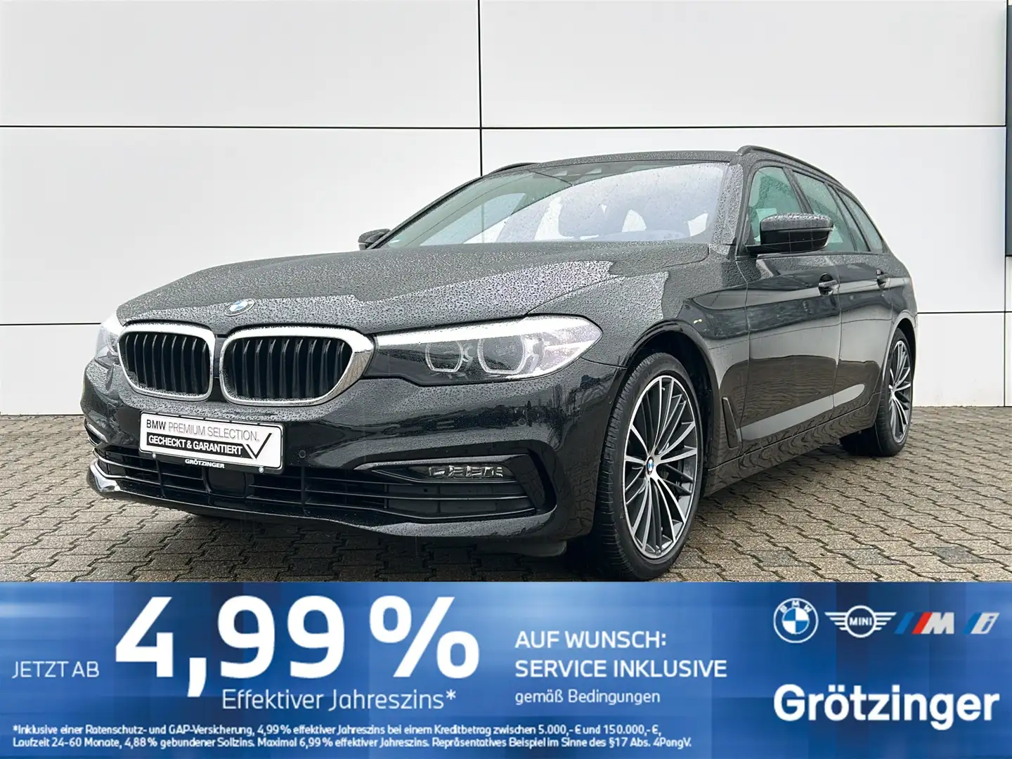 BMW 530 d xDrive Touring Sport Line Navi+LED+HUD+AHK Nero - 1