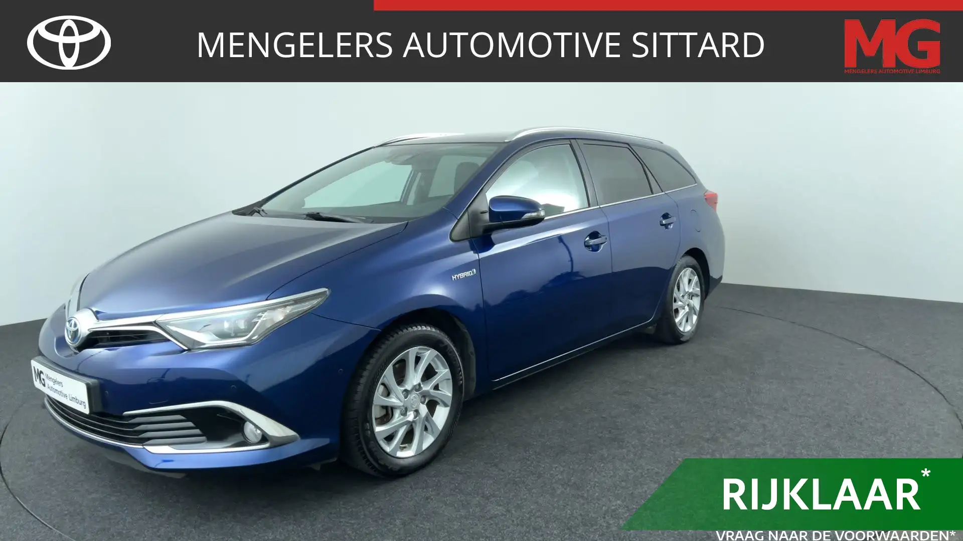 Toyota Auris Touring Sports 1.8 Hybrid Lease pro | Rijklaar Blauw - 1