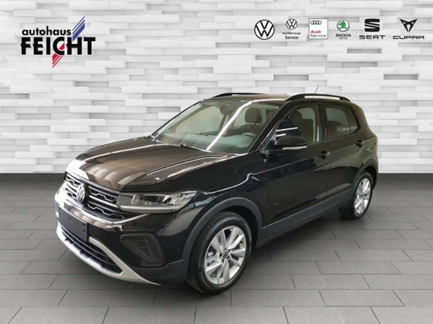 Volkswagen T-Cross 1.0 TSI Life+READY2DISCOVER+LED+RFK+APP Schwarz - 1