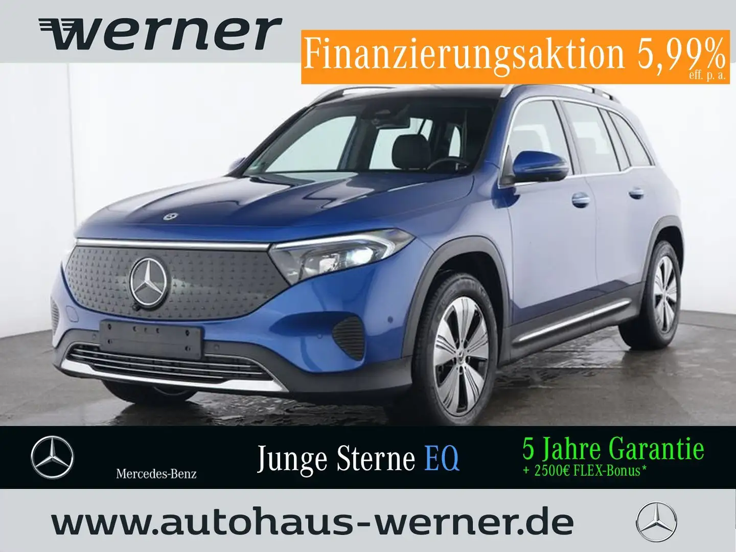 Mercedes-Benz EQB 300 4M PROG-ADV+ PANO AHK FAP 360°SOUND MEMO Azul - 1