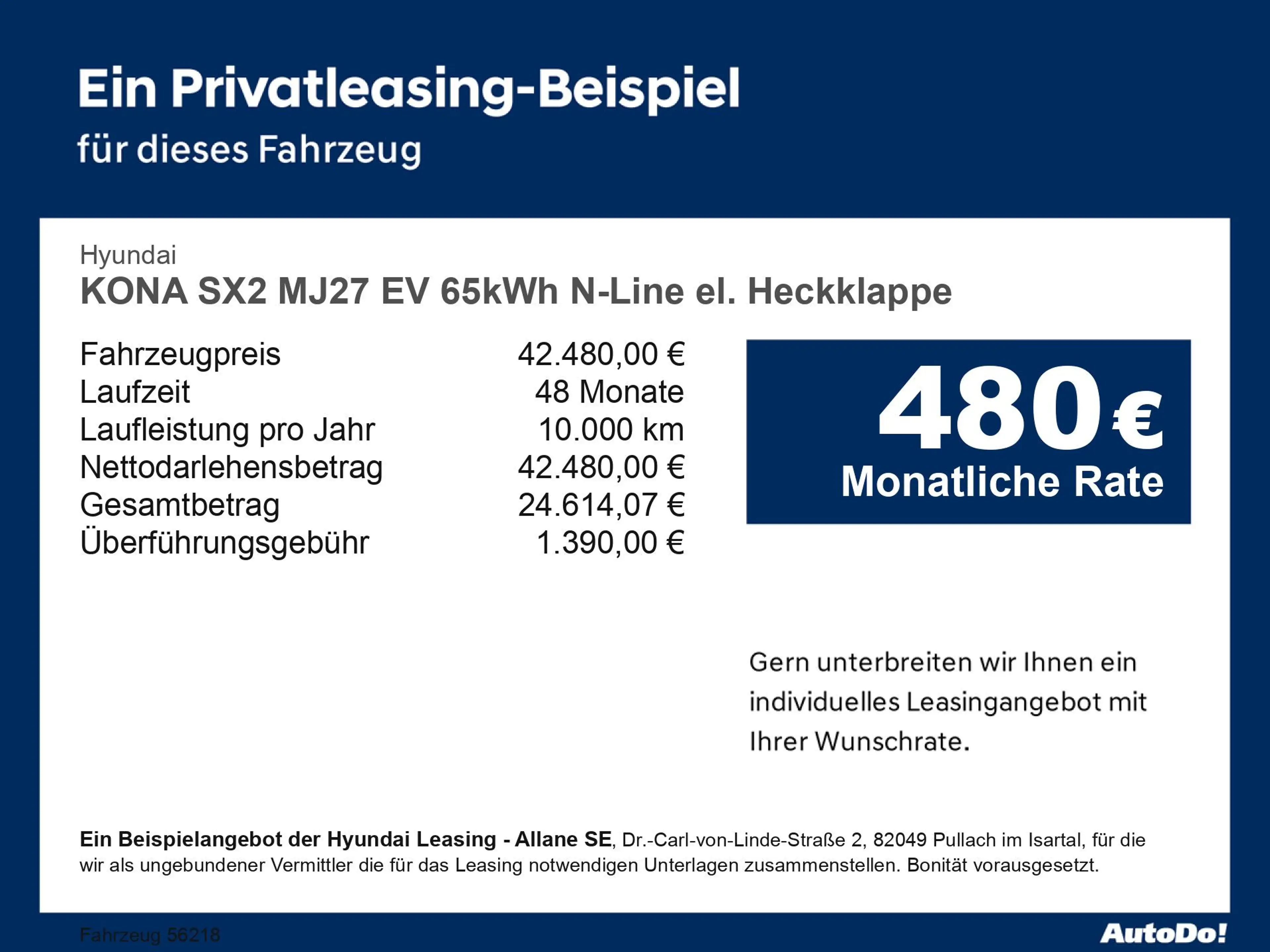 Hyundai KONA SX2 MJ27 EV 65kWh N-Line el. Heckklappe Navi — photo 4