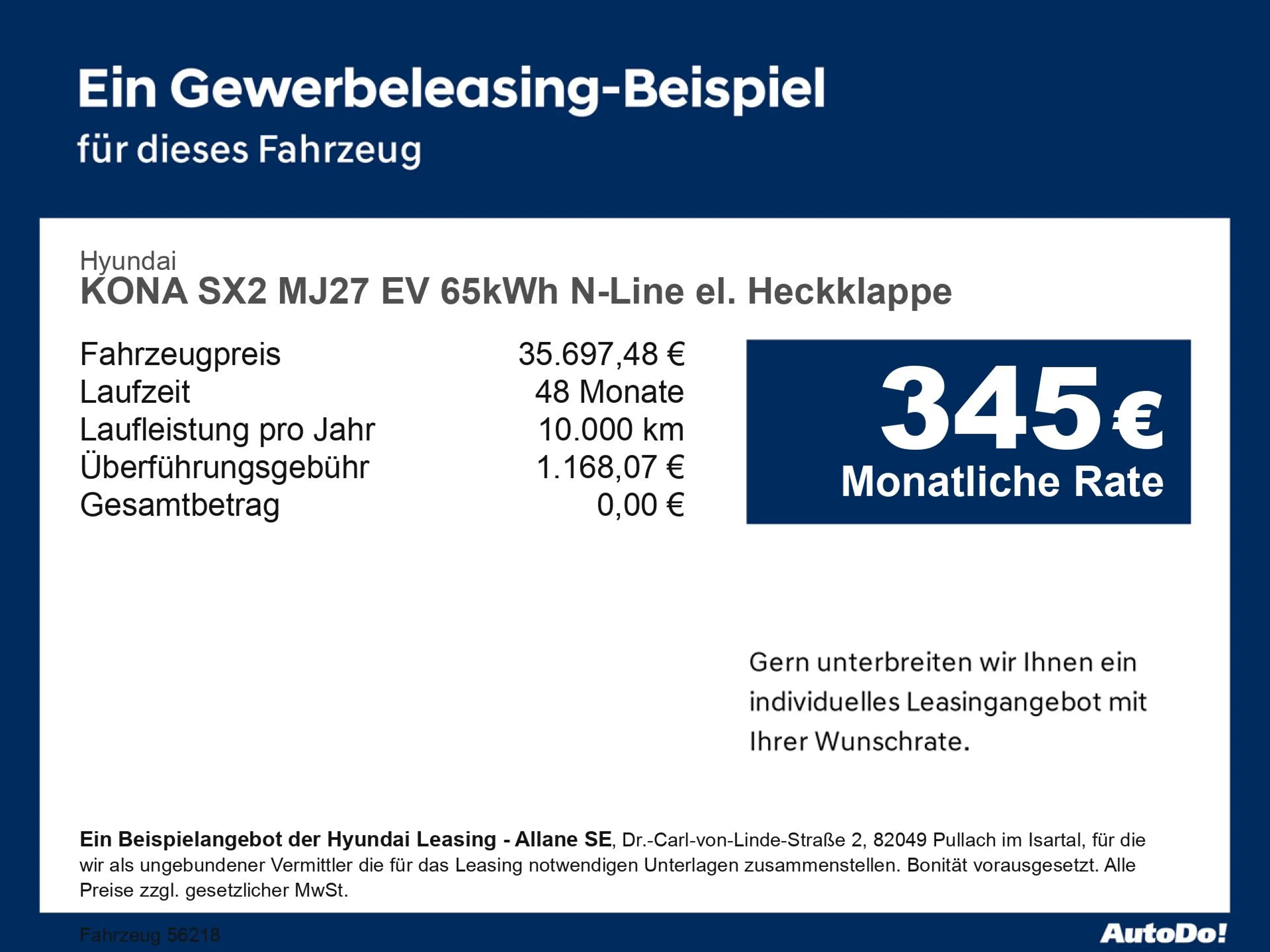 Hyundai KONA SX2 MJ27 EV 65kWh N-Line el. Heckklappe Navi — photo 5