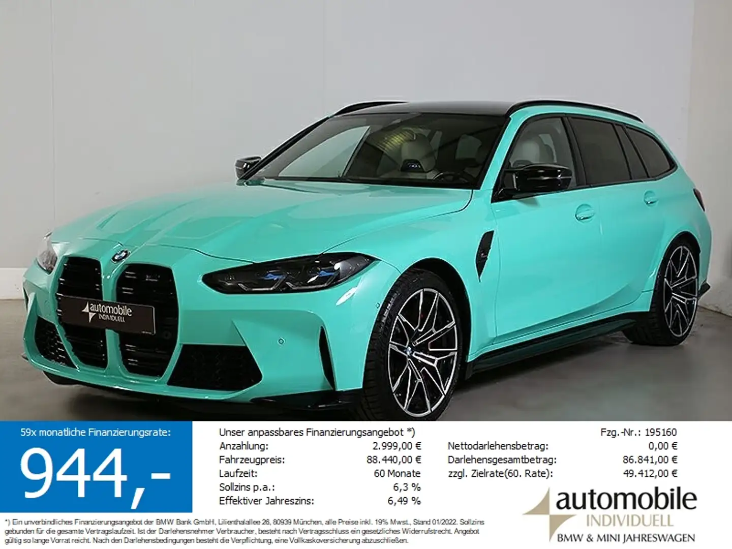 BMW M3 Comp xDr.HK Driver`s Laser Wide Vert - 1