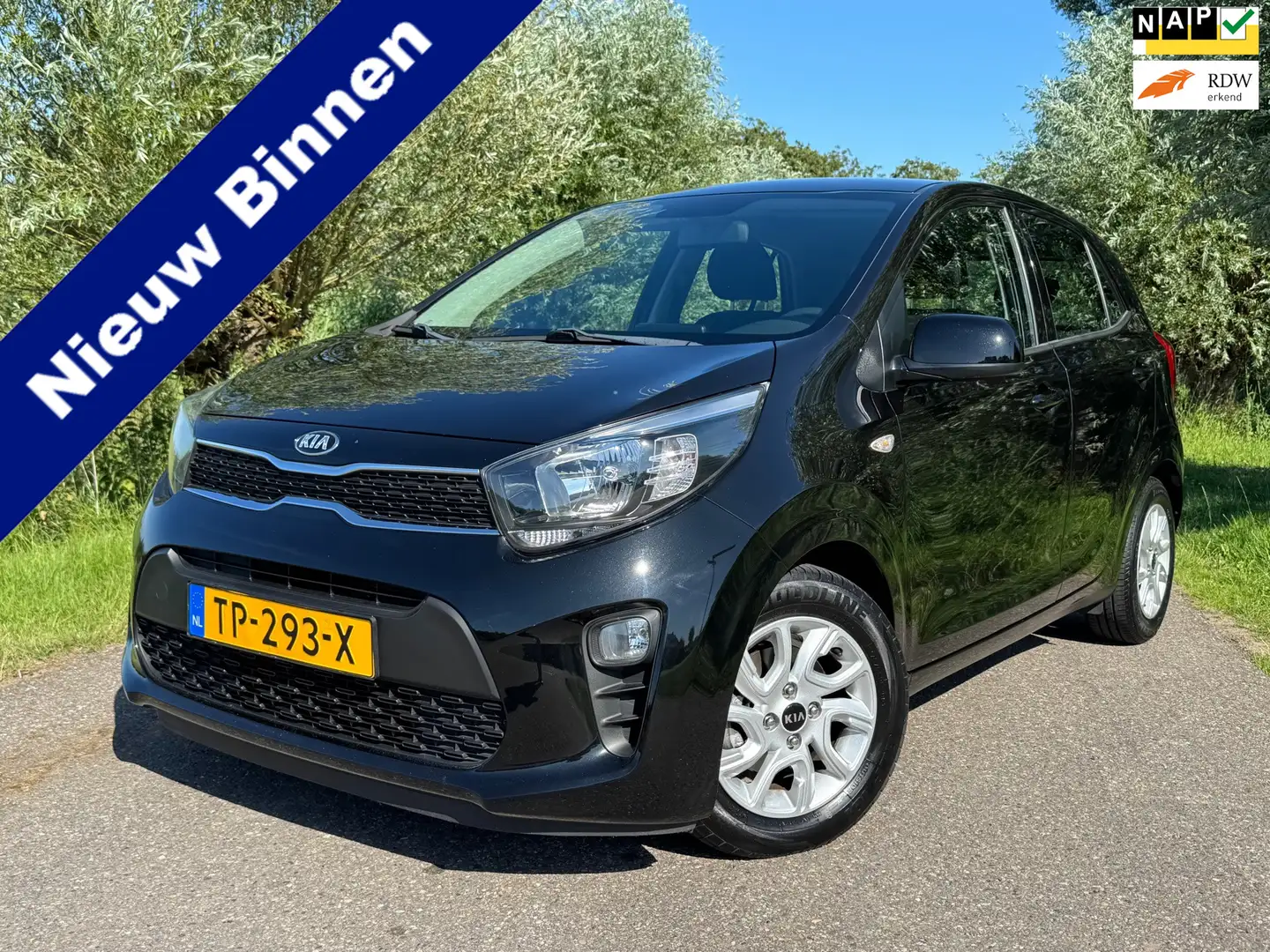 Kia Picanto 1.0 CVVT ComfortPlusLine Navigator / 1e Eigenaar / Negru - 1