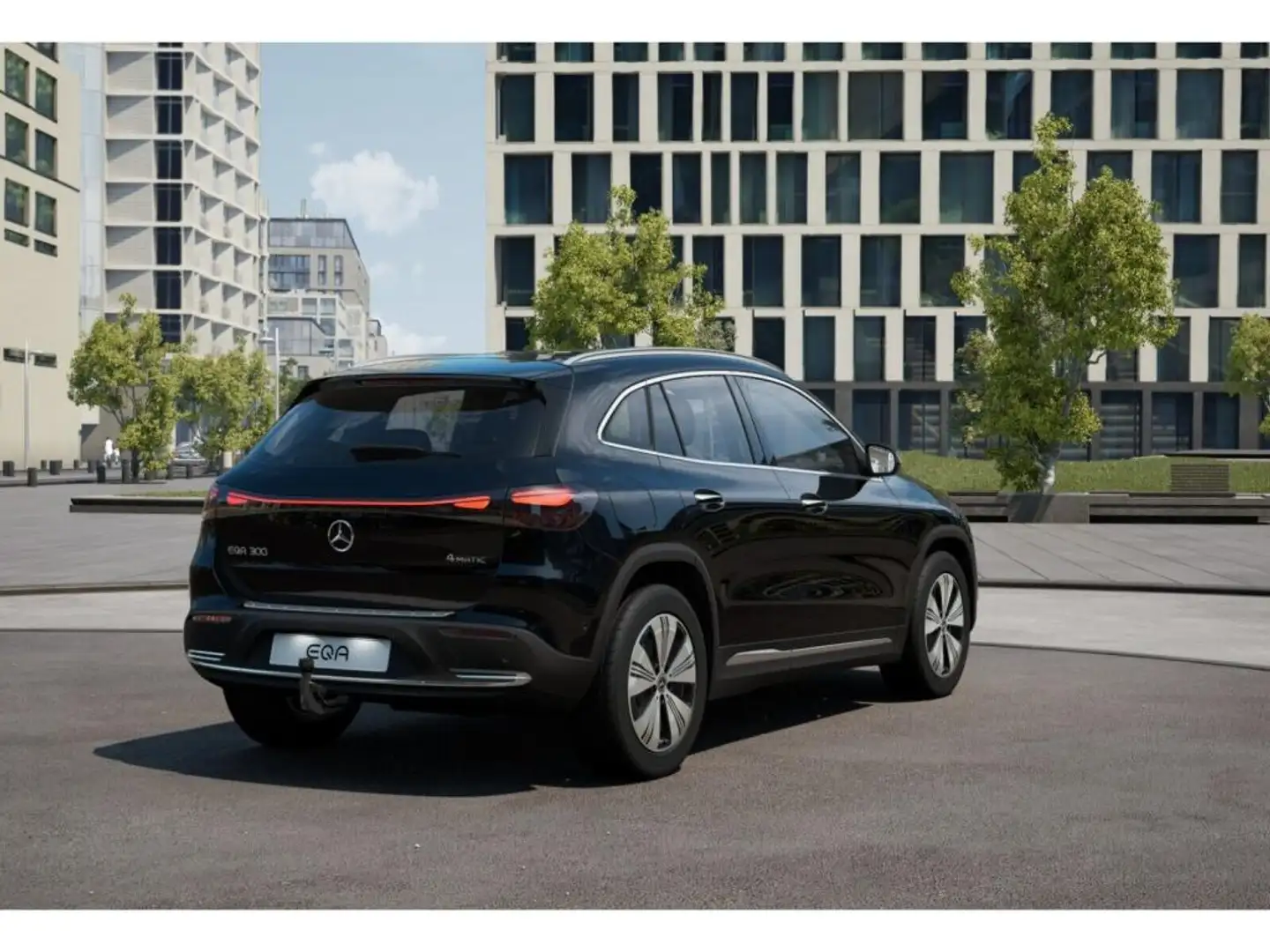 Mercedes-Benz EQA 300 4M Progressive/Pano/AHK/360/Ambi/Keyl/18 Zwart - 2