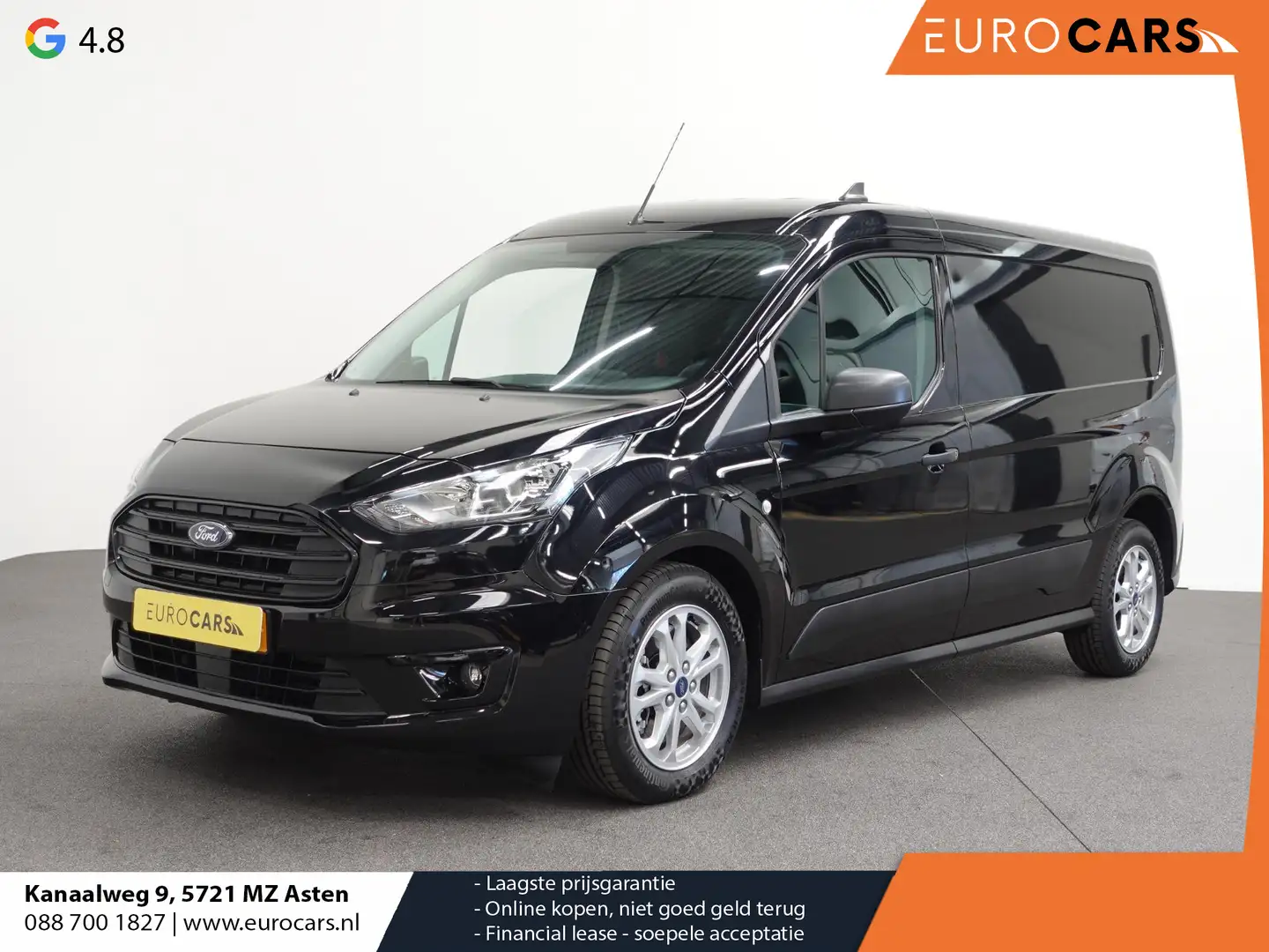 Ford Transit Connect 1.5 EcoBlue L2 Trend Automaat Navi Airco Parkeerse Zwart - 1