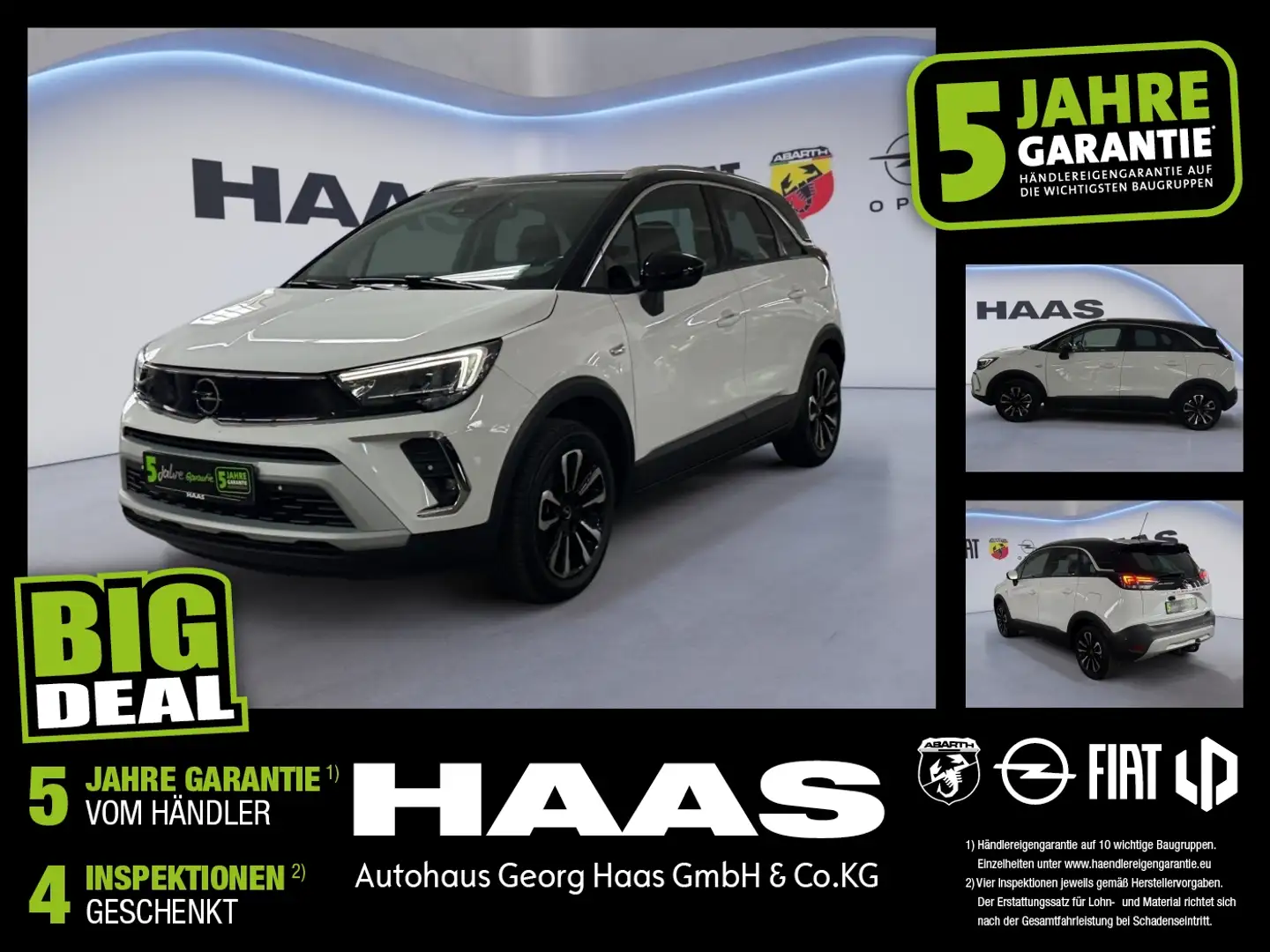 Opel Crossland 1.2 Turbo Elegance Klimaautomatik Weiß - 1