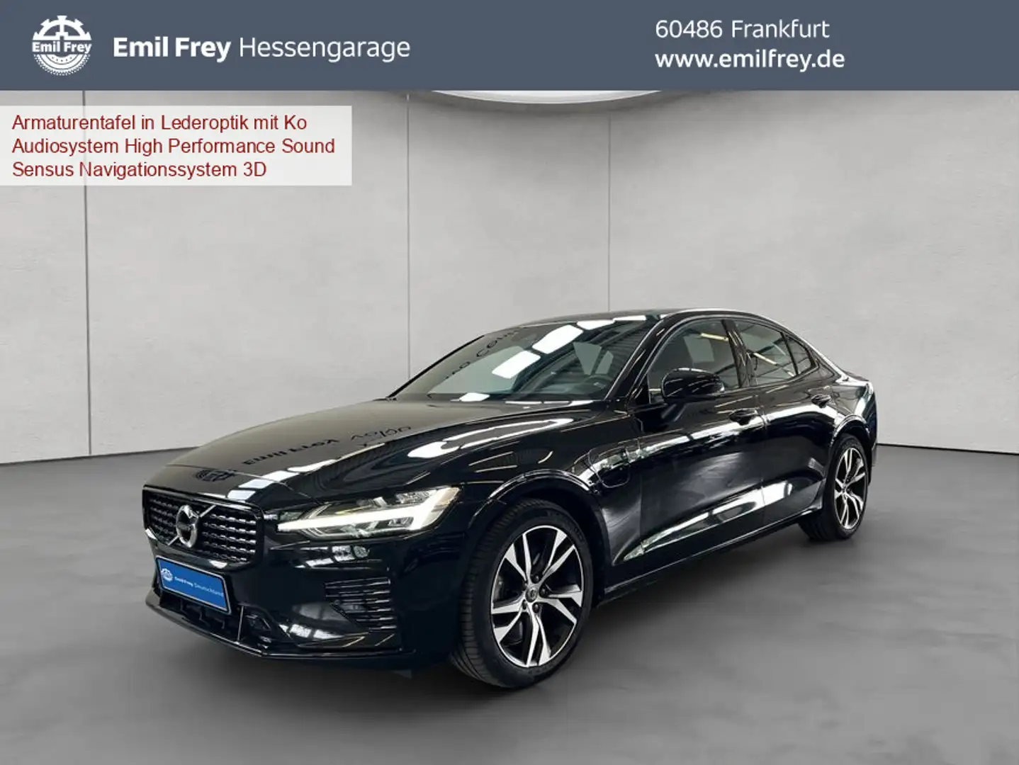 Volvo S60 T8 Recharge AWD R-Design Glasd PilotAssist 18' Schwarz - 1