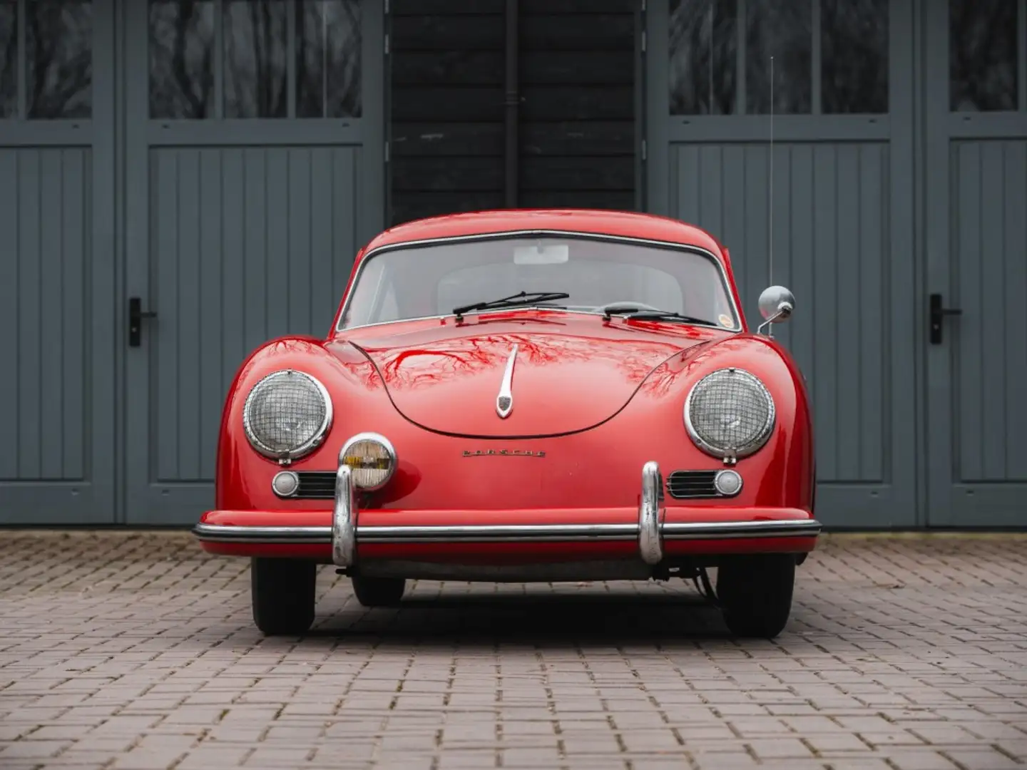 Porsche 356 Pre A Continental Silver Metallic, Matching Number Rosso - 2