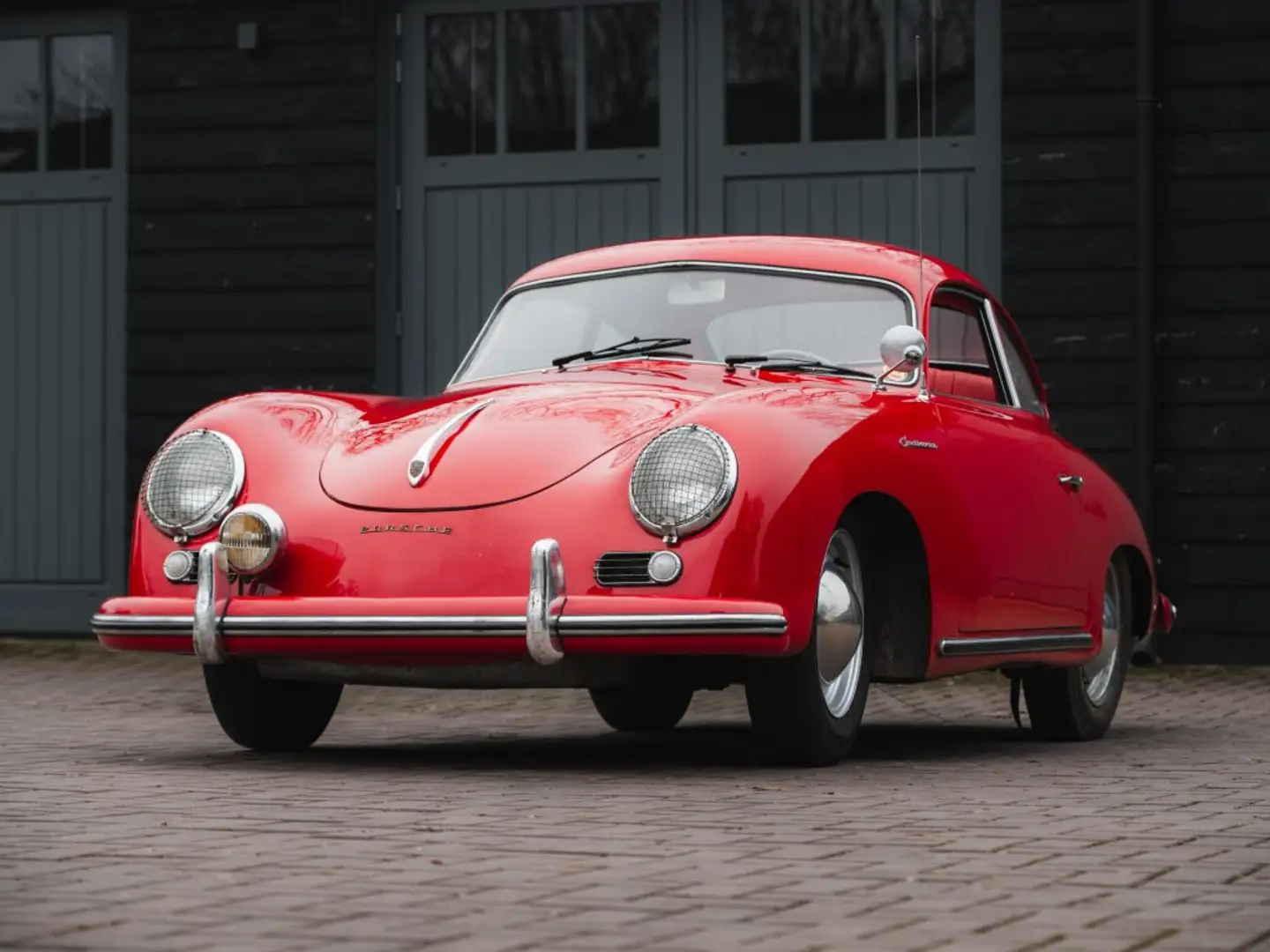Porsche 356 Pre A Continental Silver Metallic, Matching Number Rosso - 1