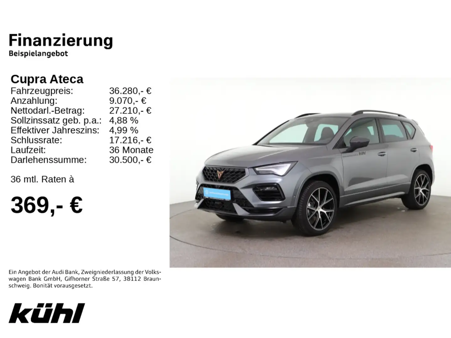 CUPRA Ateca 2.0 TSI OPF DSG 4Drive Šedá - 2
