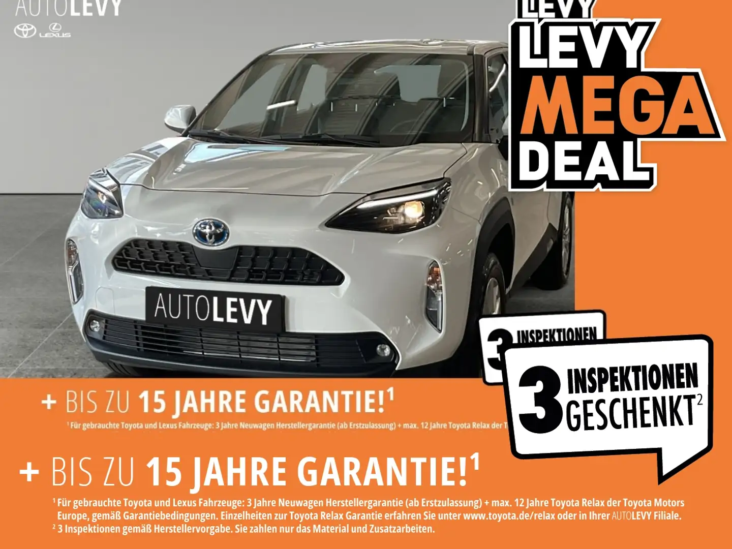 Toyota Yaris Cross 1.5 Business +CarPlay+Kamera+ACC+ Weiß - 1