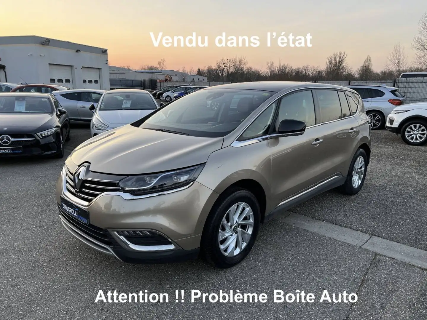 Renault Espace V 1.6 dCi 160ch INTENS EDC 7Places BVA Camera / Problème Boîte auto Beige - 1